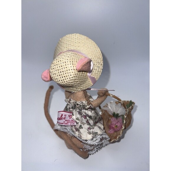 Annalee Dolls 7" Garden Club Mouse 1996 With Basket And Flower - Picture 6 of 10
